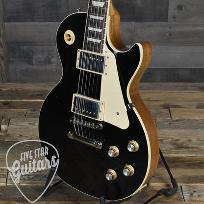 Pre-Owned Gibson Les Paul Standard 60s Plain Top - Ebony with Hardshell Case