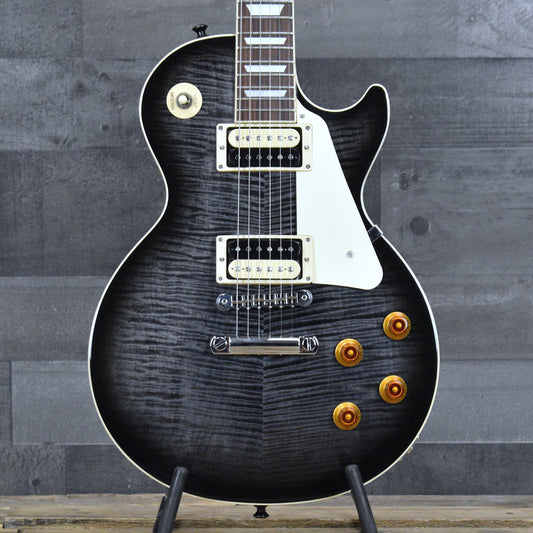 Pre-Owned Gibson Les Paul Traditional Pro V - Transparent Ebony Burst with Hardshell Case