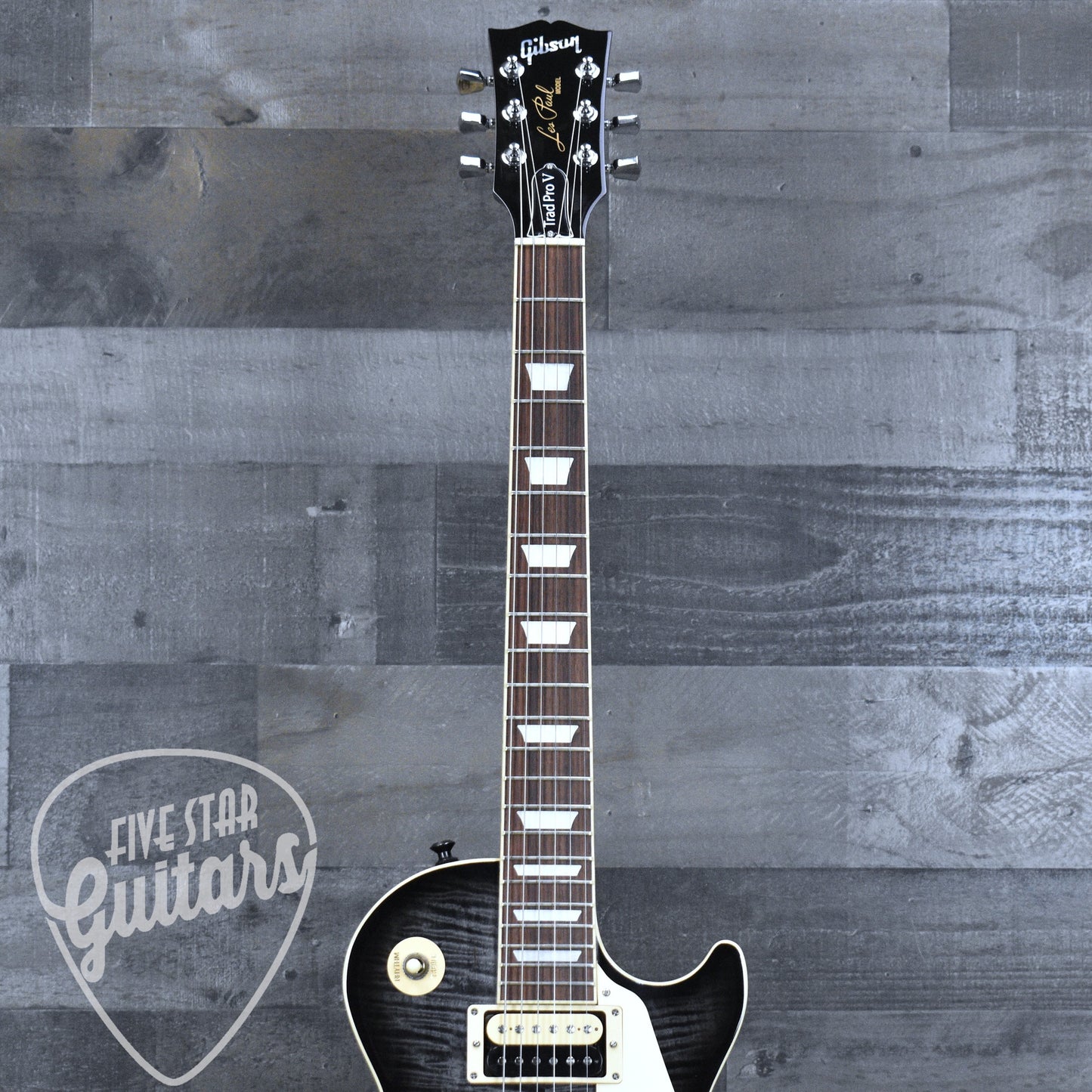 Pre-Owned Gibson Les Paul Traditional Pro V - Transparent Ebony Burst with Hardshell Case