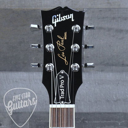 Pre-Owned Gibson Les Paul Traditional Pro V - Transparent Ebony Burst with Hardshell Case