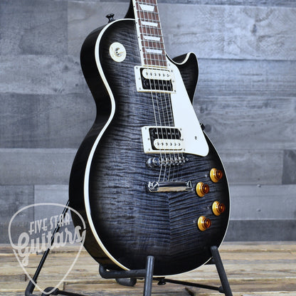 Pre-Owned Gibson Les Paul Traditional Pro V - Transparent Ebony Burst with Hardshell Case