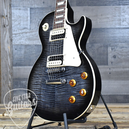 Pre-Owned Gibson Les Paul Traditional Pro V - Transparent Ebony Burst with Hardshell Case