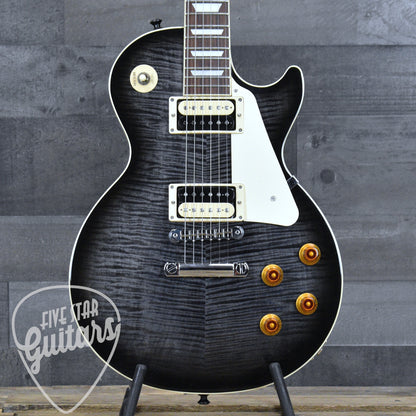 Pre-Owned Gibson Les Paul Traditional Pro V - Transparent Ebony Burst with Hardshell Case