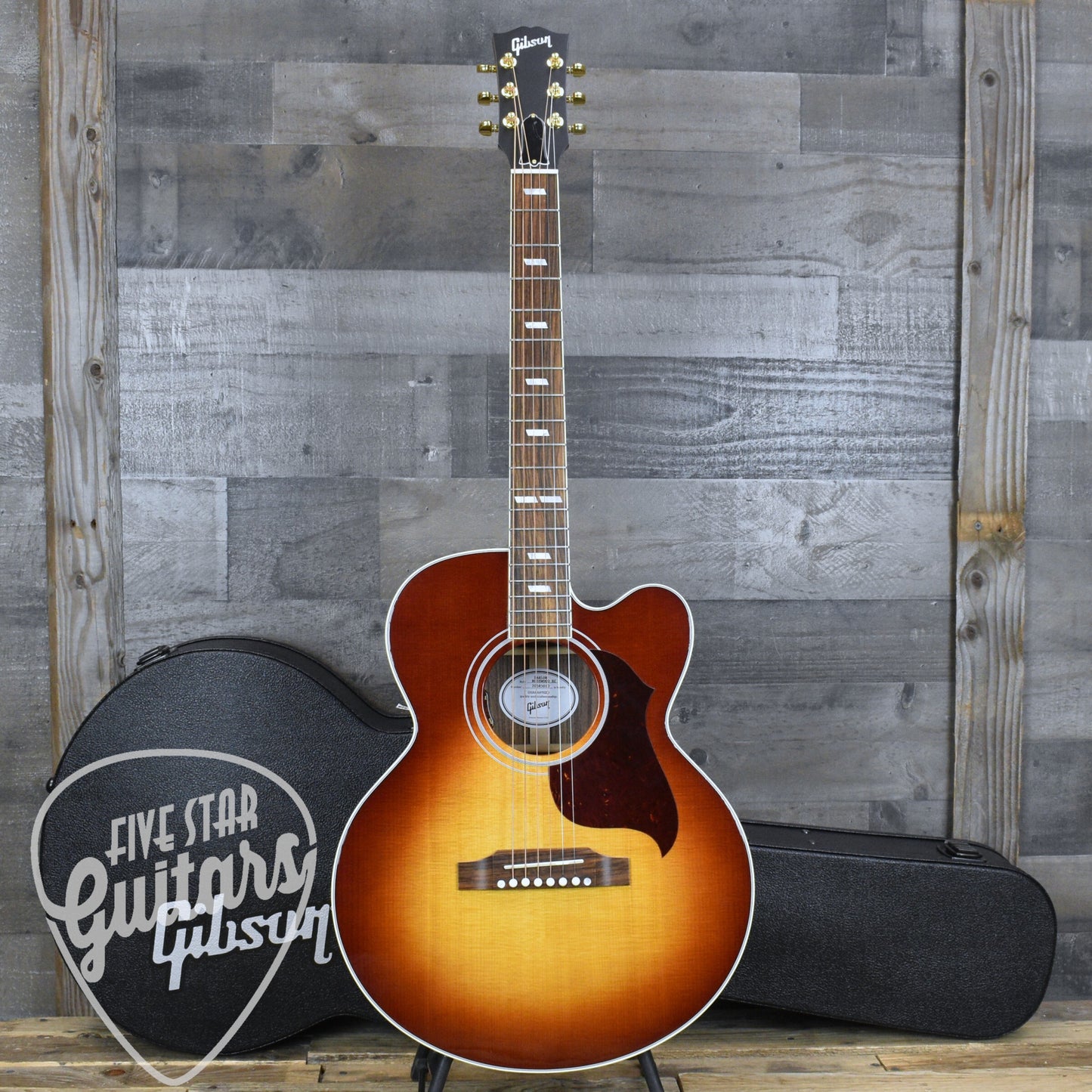 Pre-Owned Gibson Parlor Rosewood EC - Rosewood Burst with Hardshell Case