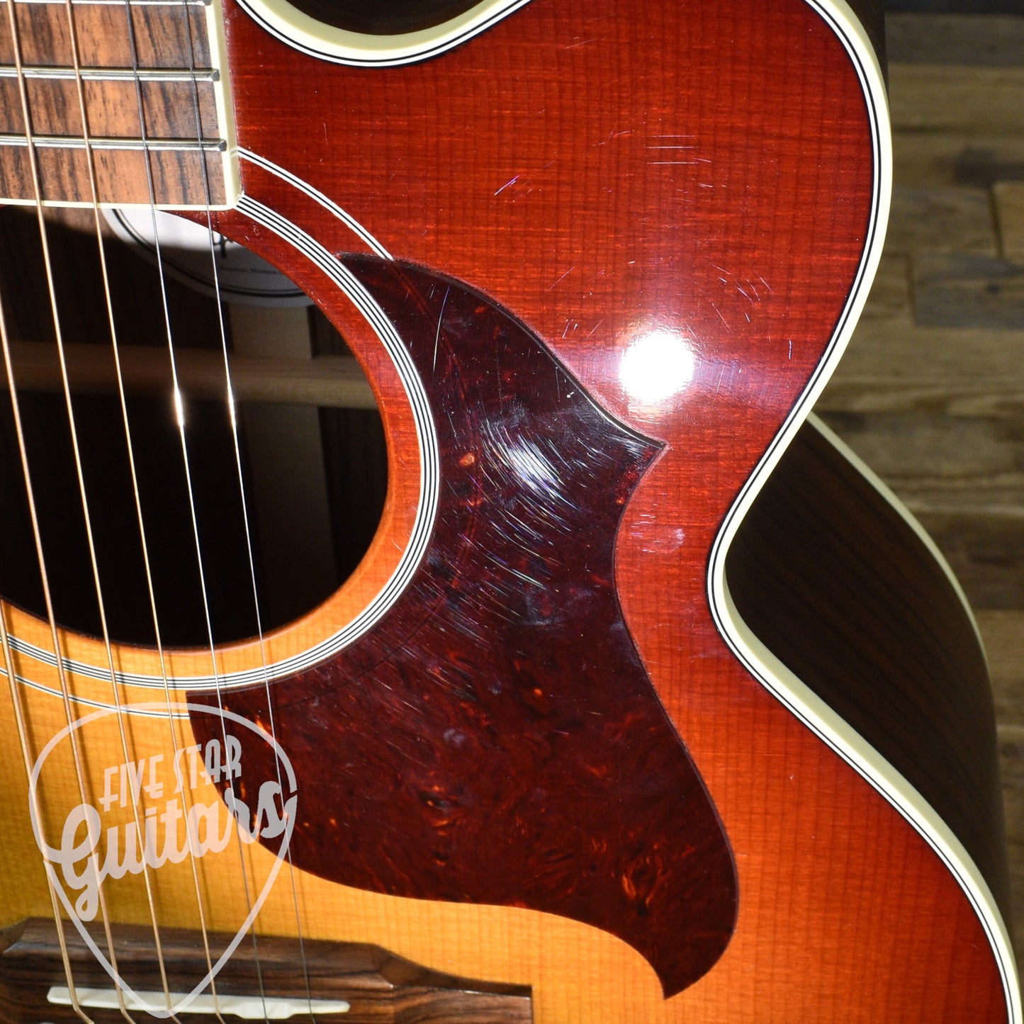 Pre-Owned Gibson Parlor Rosewood EC - Rosewood Burst with Hardshell Case