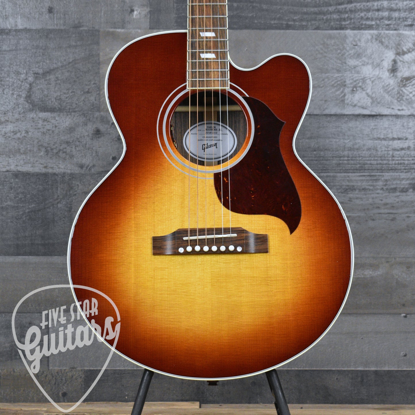 Pre-Owned Gibson Parlor Rosewood EC - Rosewood Burst with Hardshell Case