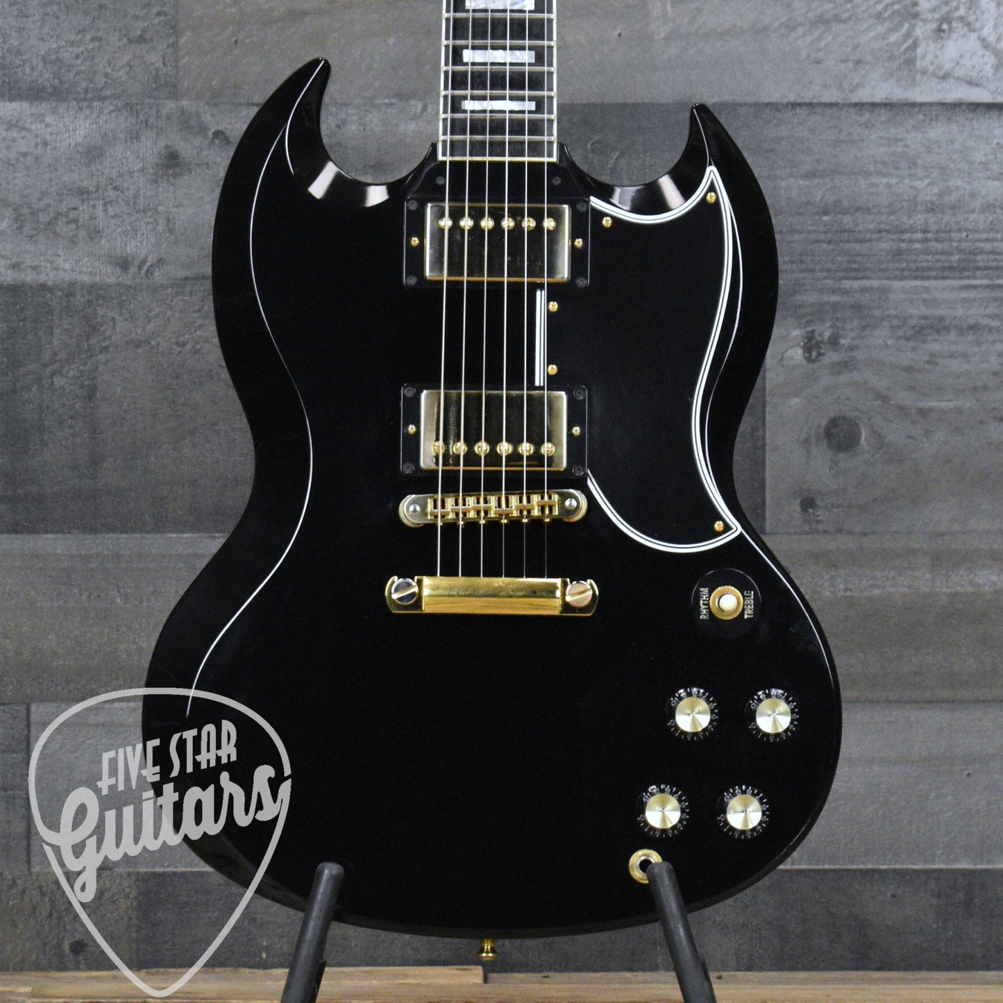Pre-Owned Gibson SG Custom (Demo Shop) - Ebony with Hard Shell Case