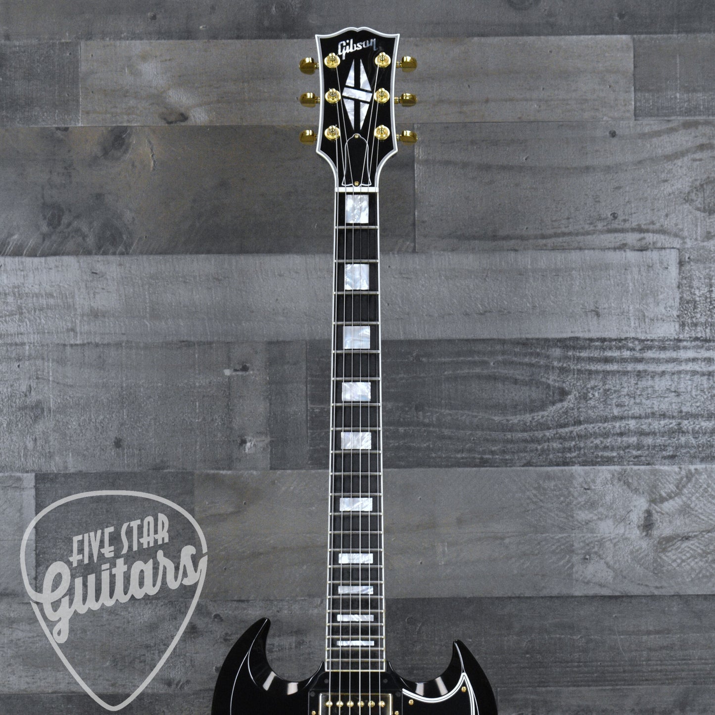 Pre-Owned Gibson SG Custom (Demo Shop) - Ebony with Hard Shell Case