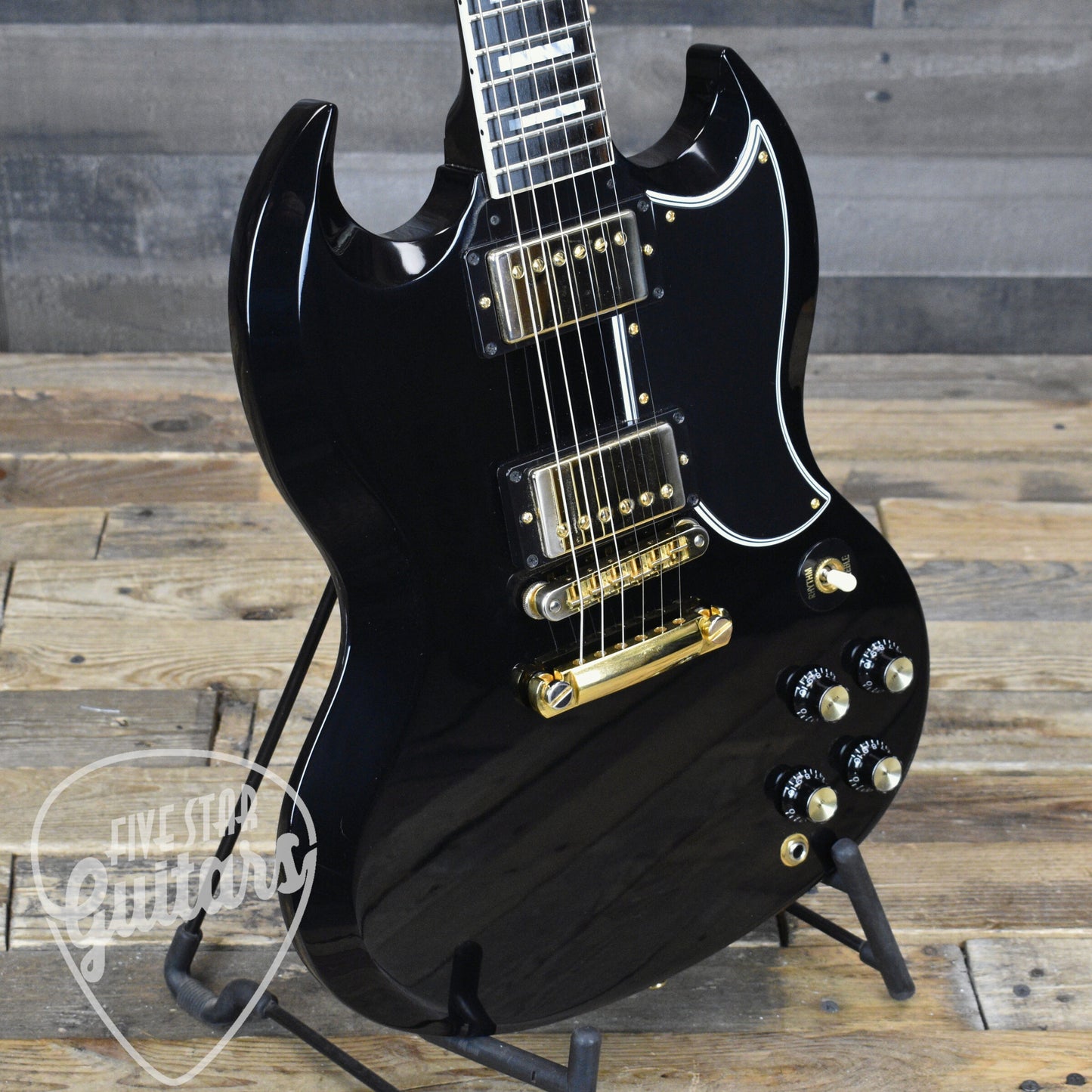 Pre-Owned Gibson SG Custom (Demo Shop) - Ebony with Hard Shell Case