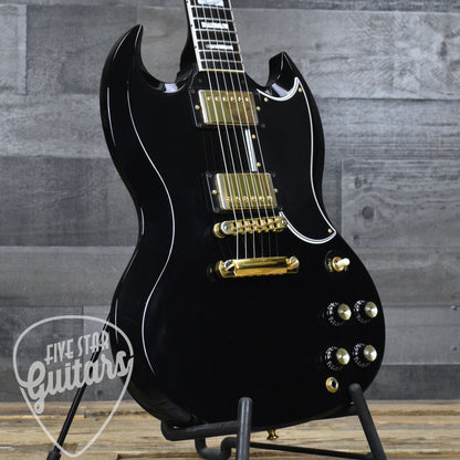 Pre-Owned Gibson SG Custom (Demo Shop) - Ebony with Hard Shell Case