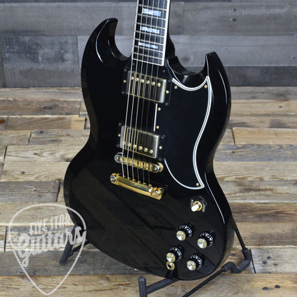 Pre-Owned Gibson SG Custom (Demo Shop) - Ebony with Hard Shell Case
