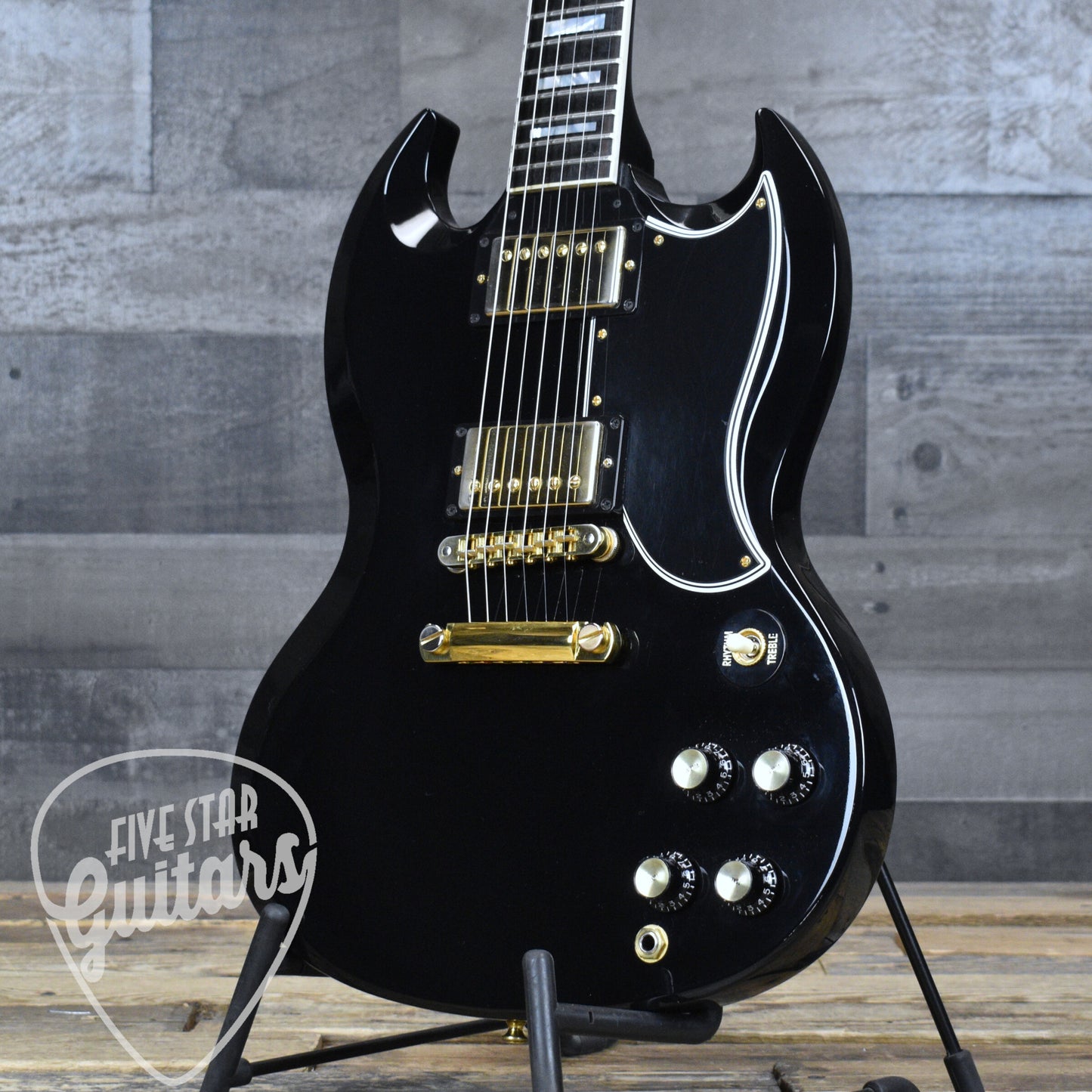 Pre-Owned Gibson SG Custom (Demo Shop) - Ebony with Hard Shell Case