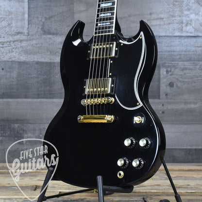 Pre-Owned Gibson SG Custom (Demo Shop) - Ebony with Hard Shell Case