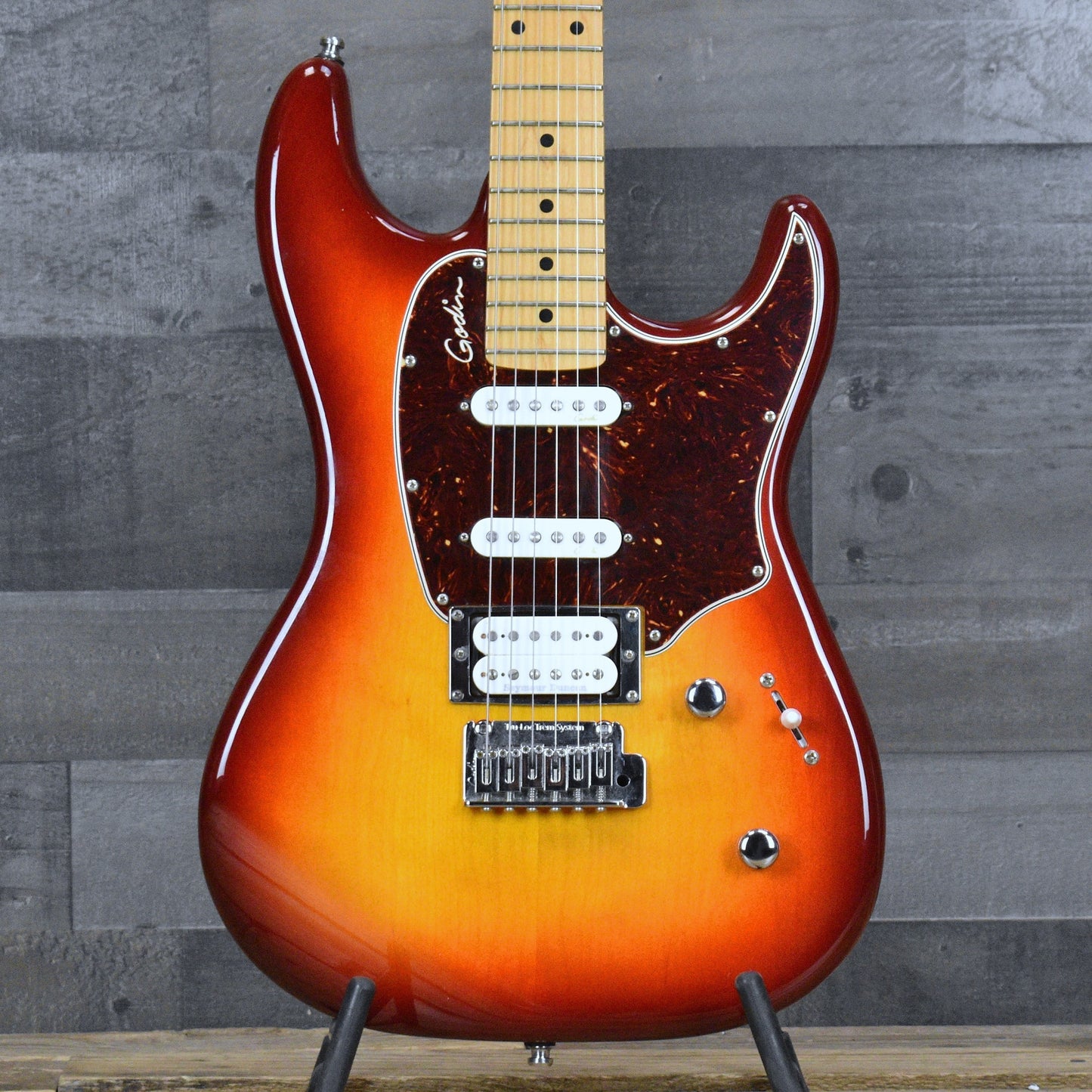 Pre-Owned Godin Session LTD - Cherry Burst with Gigbag