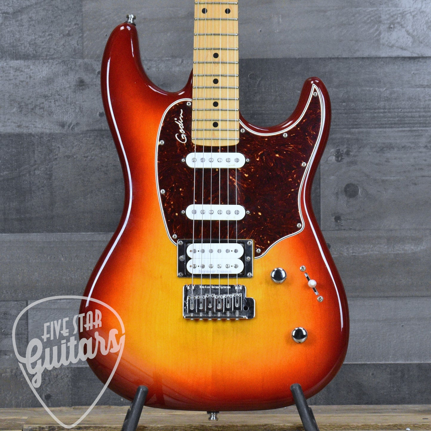 Pre-Owned Godin Session LTD - Cherry Burst with Gigbag