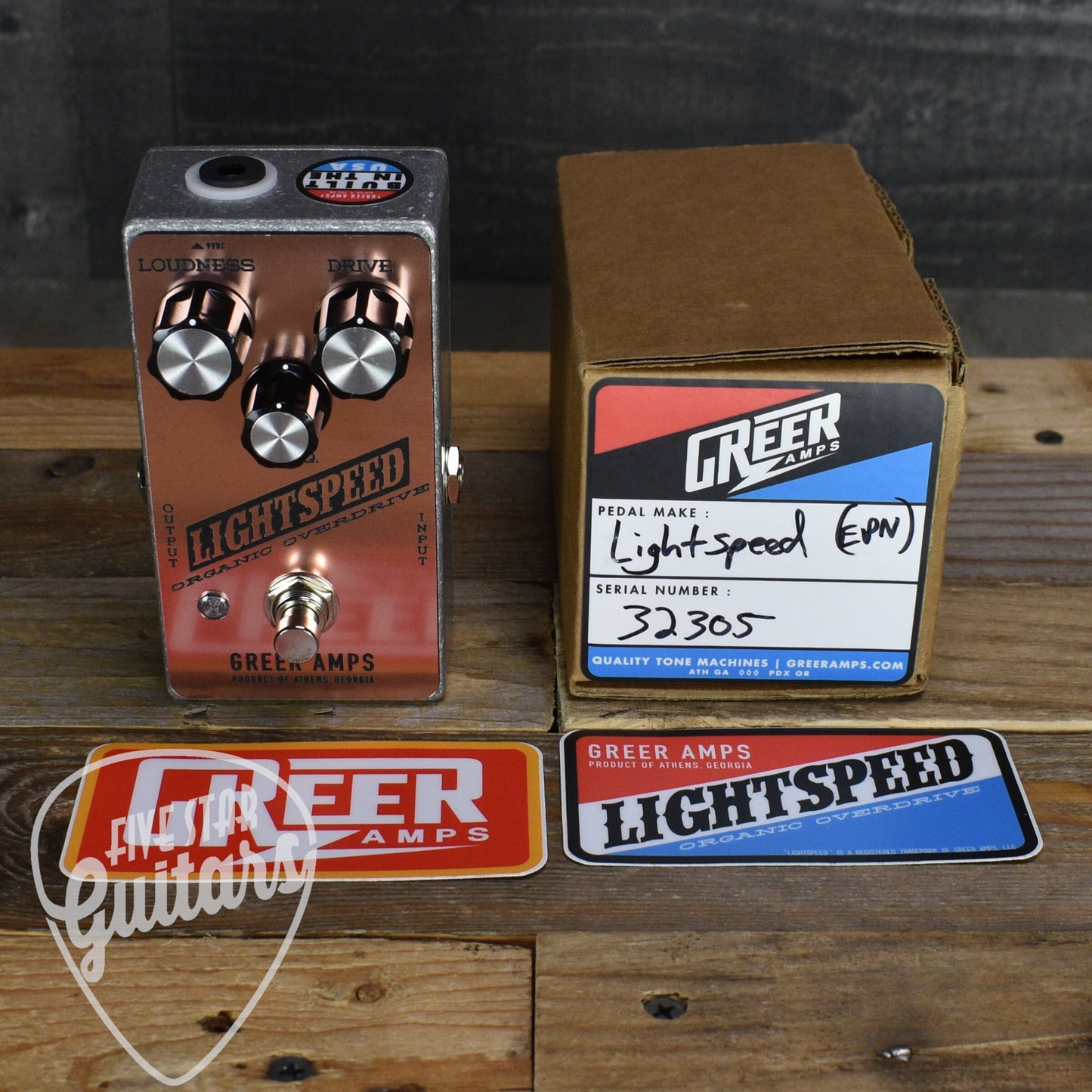 Pre-Owned Greer Amps Lightspeed Organic Overdrive  - Rose Gold