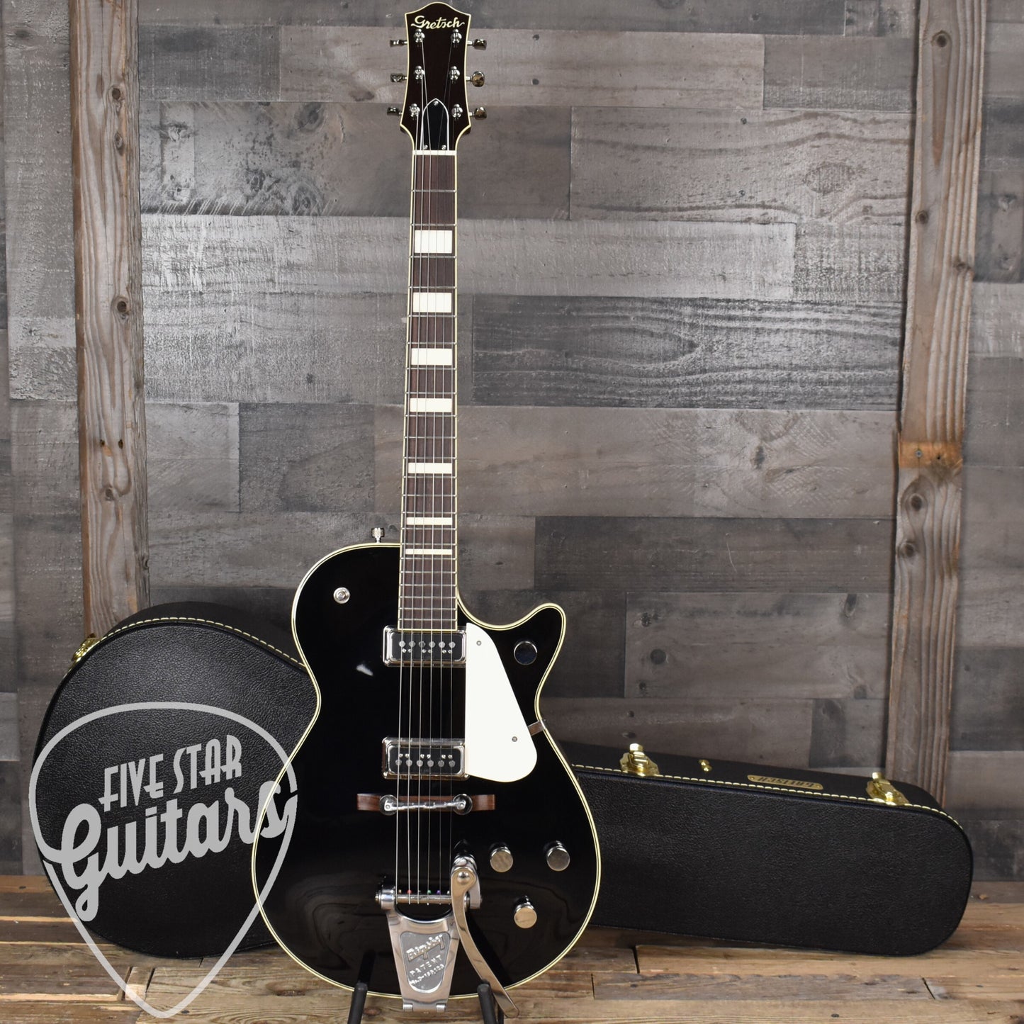 Pre-Owned Gretsch 6128T-53 - Black with Hard Shell Case