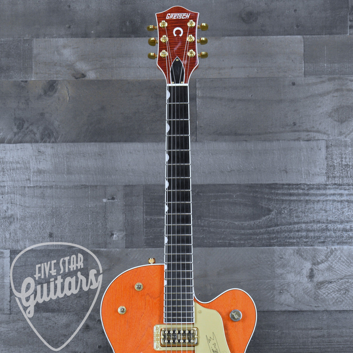 Pre-Owned Gretsch Chet Atkins G6120 - Orange Stain with Hardshell Case