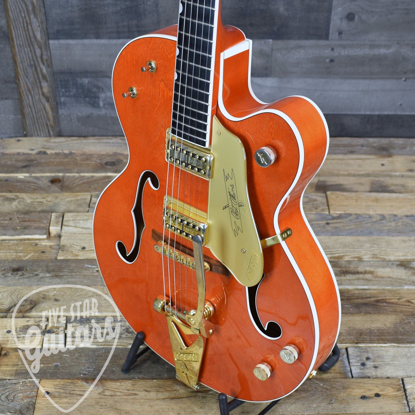 Pre-Owned Gretsch Chet Atkins G6120 - Orange Stain with Hardshell Case