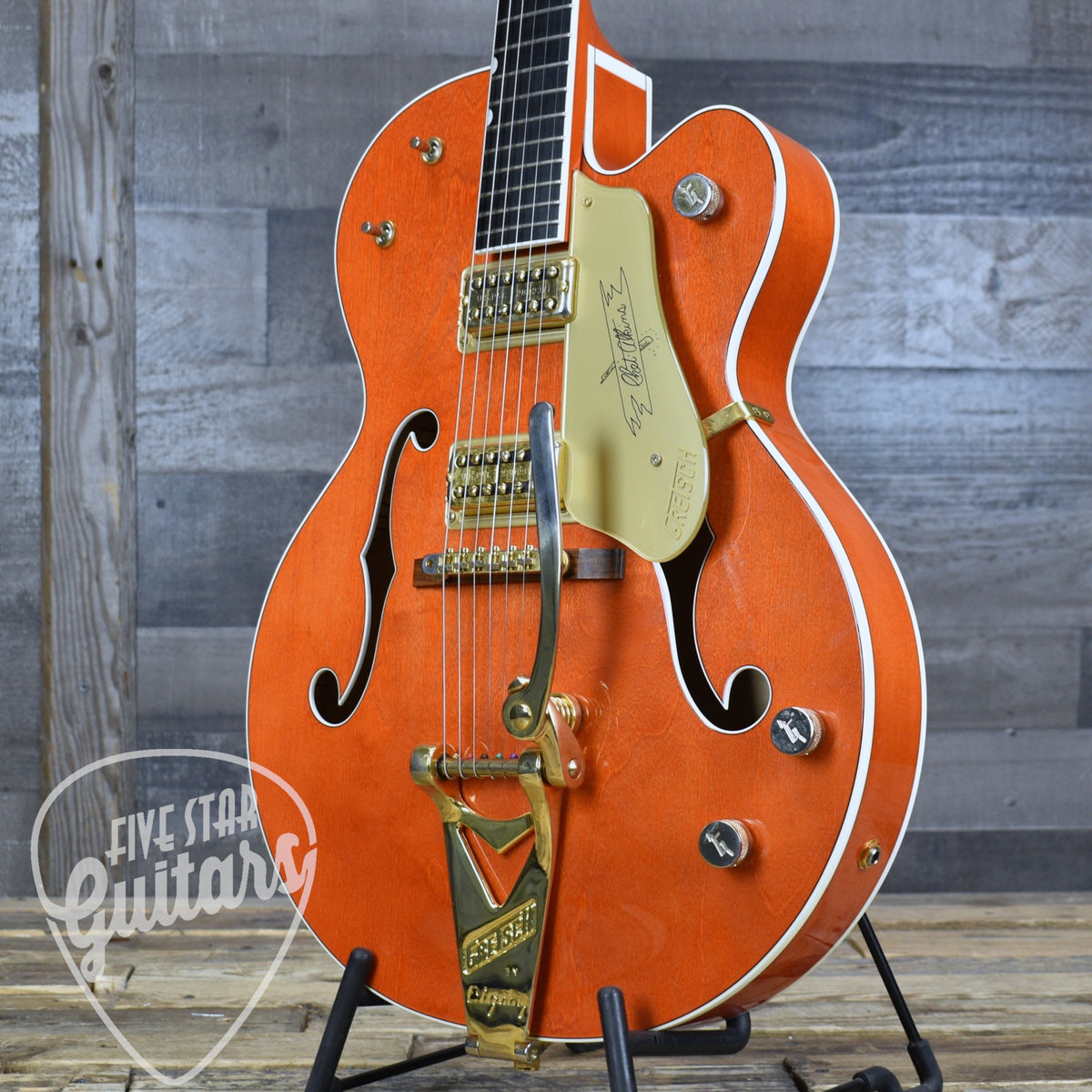 Pre-Owned Gretsch Chet Atkins G6120 - Orange Stain with Hardshell Case