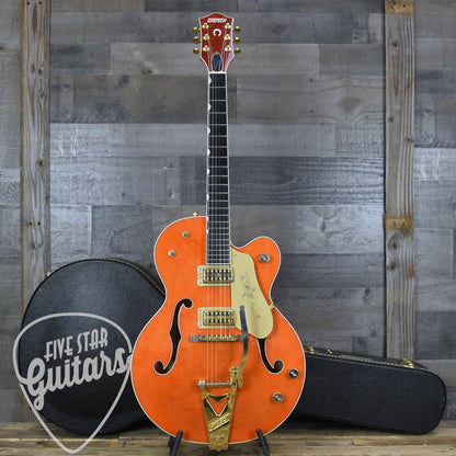 Pre-Owned Gretsch Chet Atkins G6120 - Orange Stain with Hardshell Case
