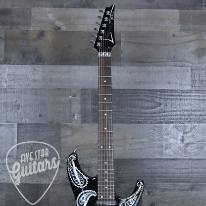 Pre-Owned Ibanez Joe Satriani JS1BKP - Black Paisley with Hardshell Case