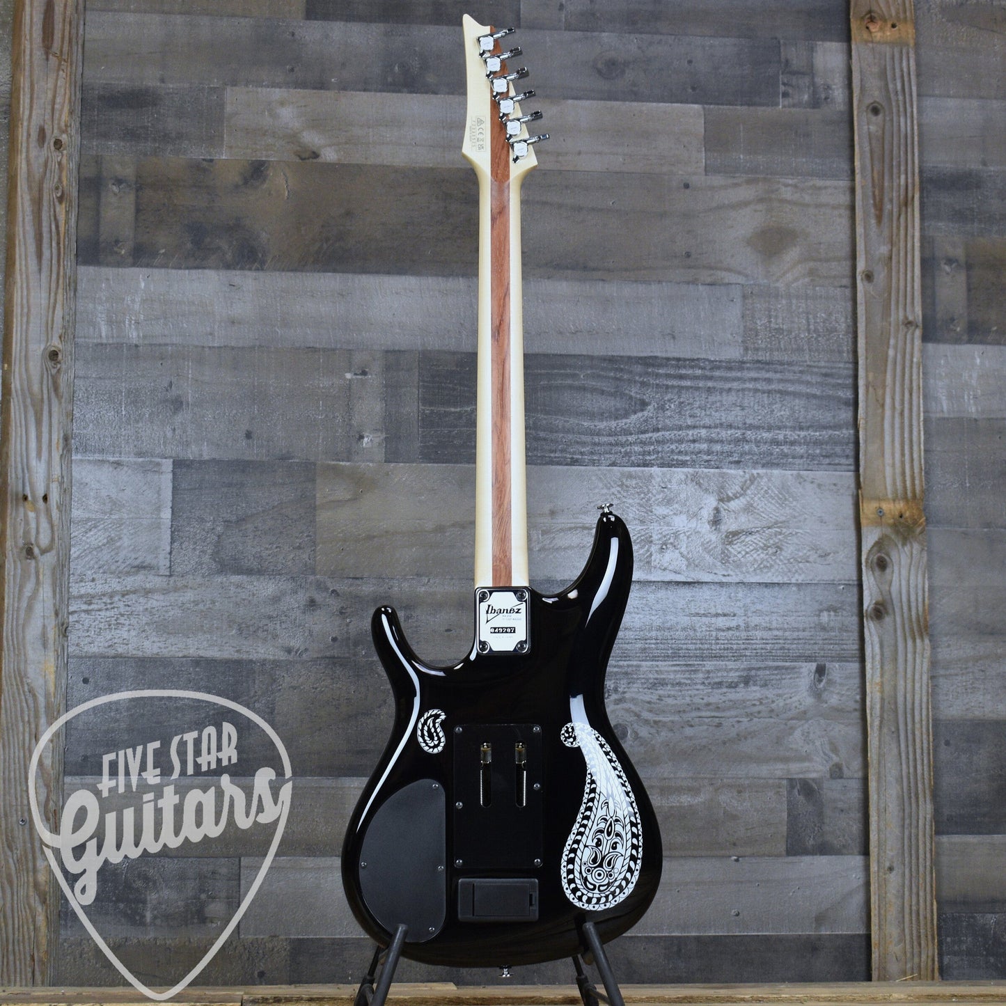 Pre-Owned Ibanez Joe Satriani JS1BKP - Black Paisley with Hardshell Case