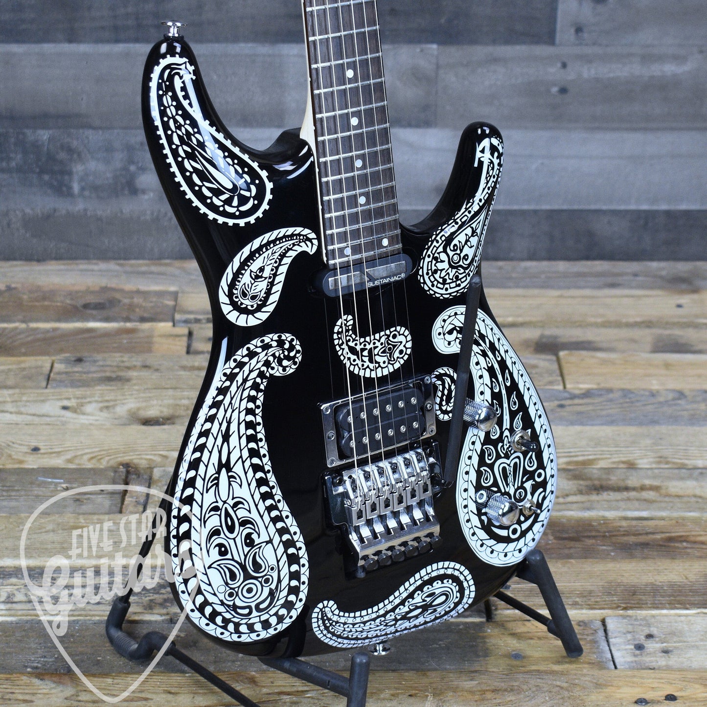 Pre-Owned Ibanez Joe Satriani JS1BKP - Black Paisley with Hardshell Case
