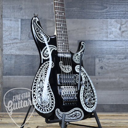 Pre-Owned Ibanez Joe Satriani JS1BKP - Black Paisley with Hardshell Case