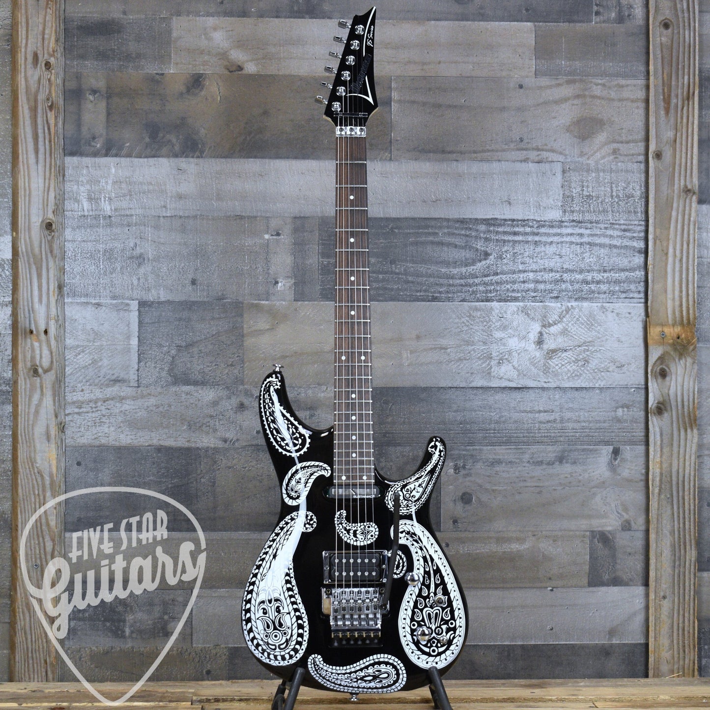 Pre-Owned Ibanez Joe Satriani JS1BKP - Black Paisley with Hardshell Case