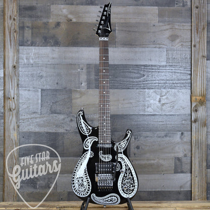 Pre-Owned Ibanez Joe Satriani JS1BKP - Black Paisley with Hardshell Case