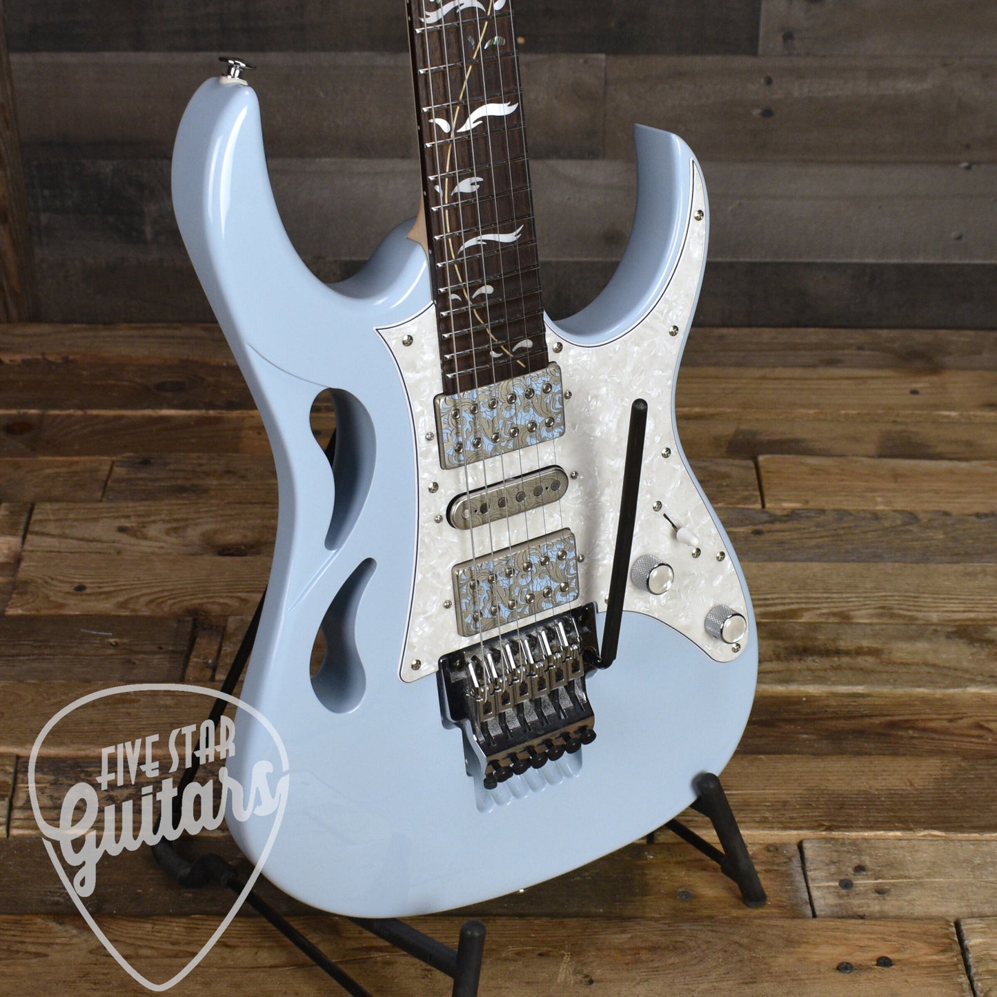 Pre-Owned Ibanez PIA3761C Steve Vai Signature - Blue Powder with Hardshell Case