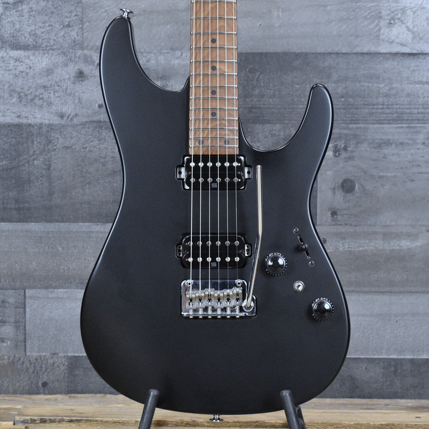 Pre-Owned Ibanez Prestige AZ2402 - Flat Black with Hard Shell Case