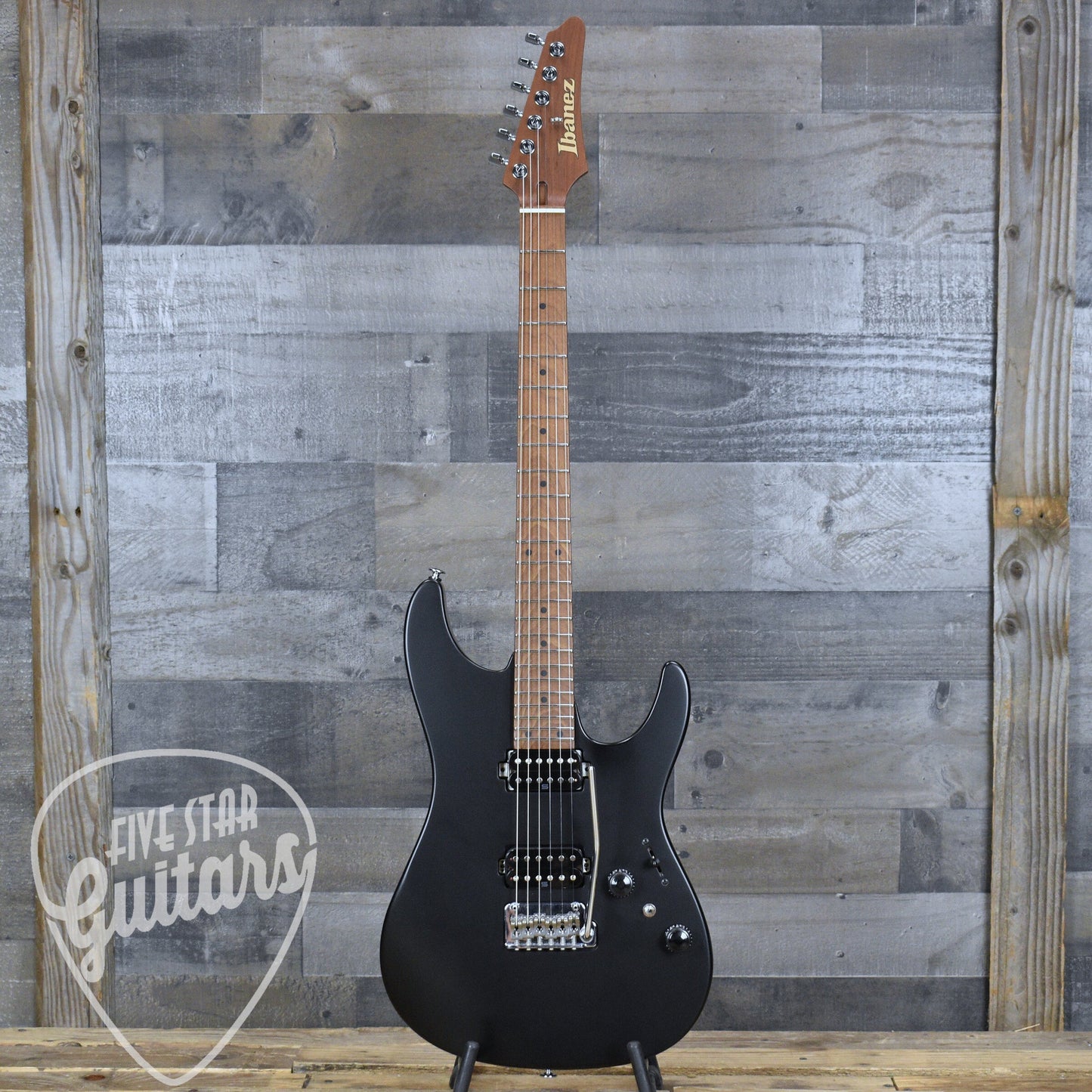 Pre-Owned Ibanez Prestige AZ2402 - Flat Black with Hard Shell Case