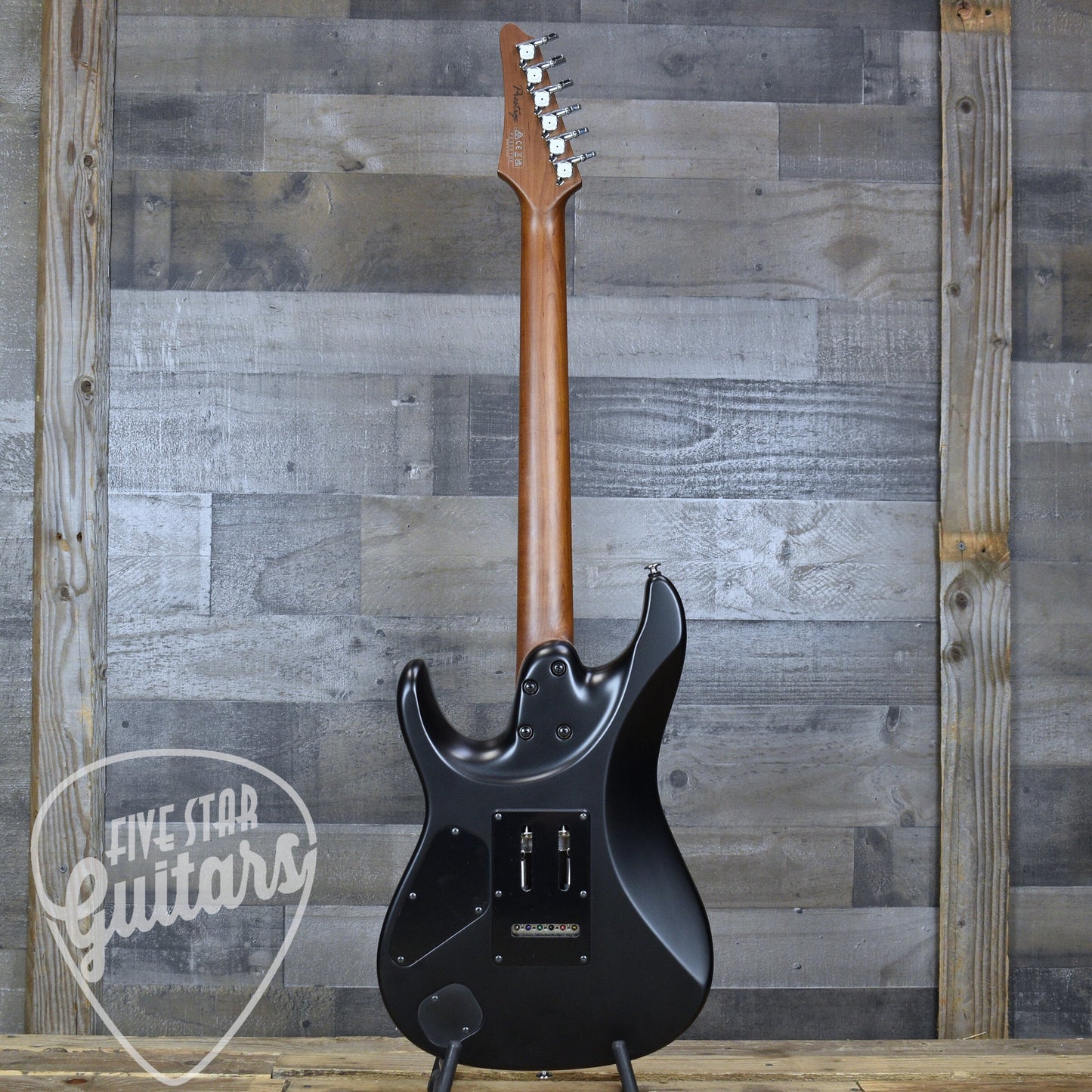 Pre-Owned Ibanez Prestige AZ2402 - Flat Black with Hard Shell Case