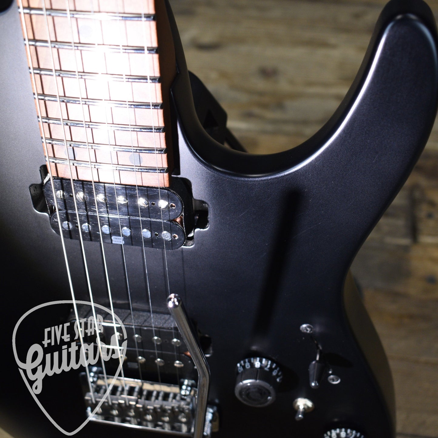 Pre-Owned Ibanez Prestige AZ2402 - Flat Black with Hard Shell Case