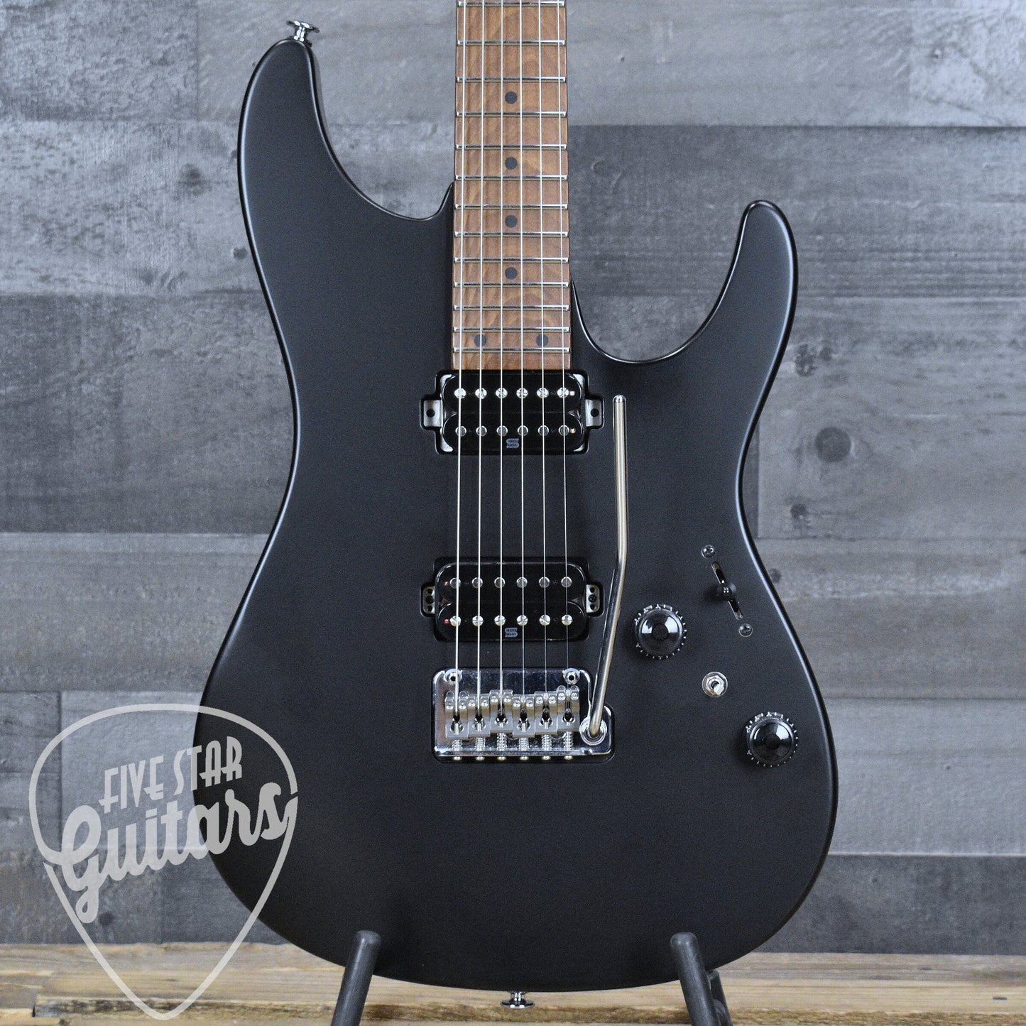 Pre-Owned Ibanez Prestige AZ2402 - Flat Black with Hard Shell Case