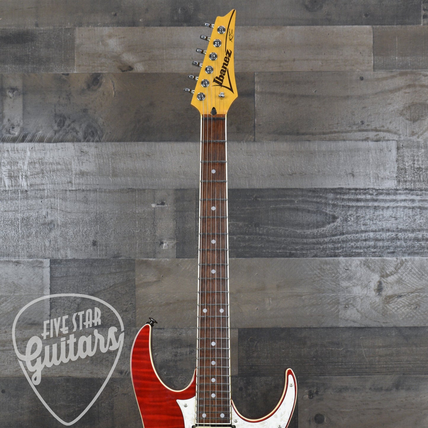 Pre-Owned Ibanez RT650GF - Transparent Red with Hardshell case