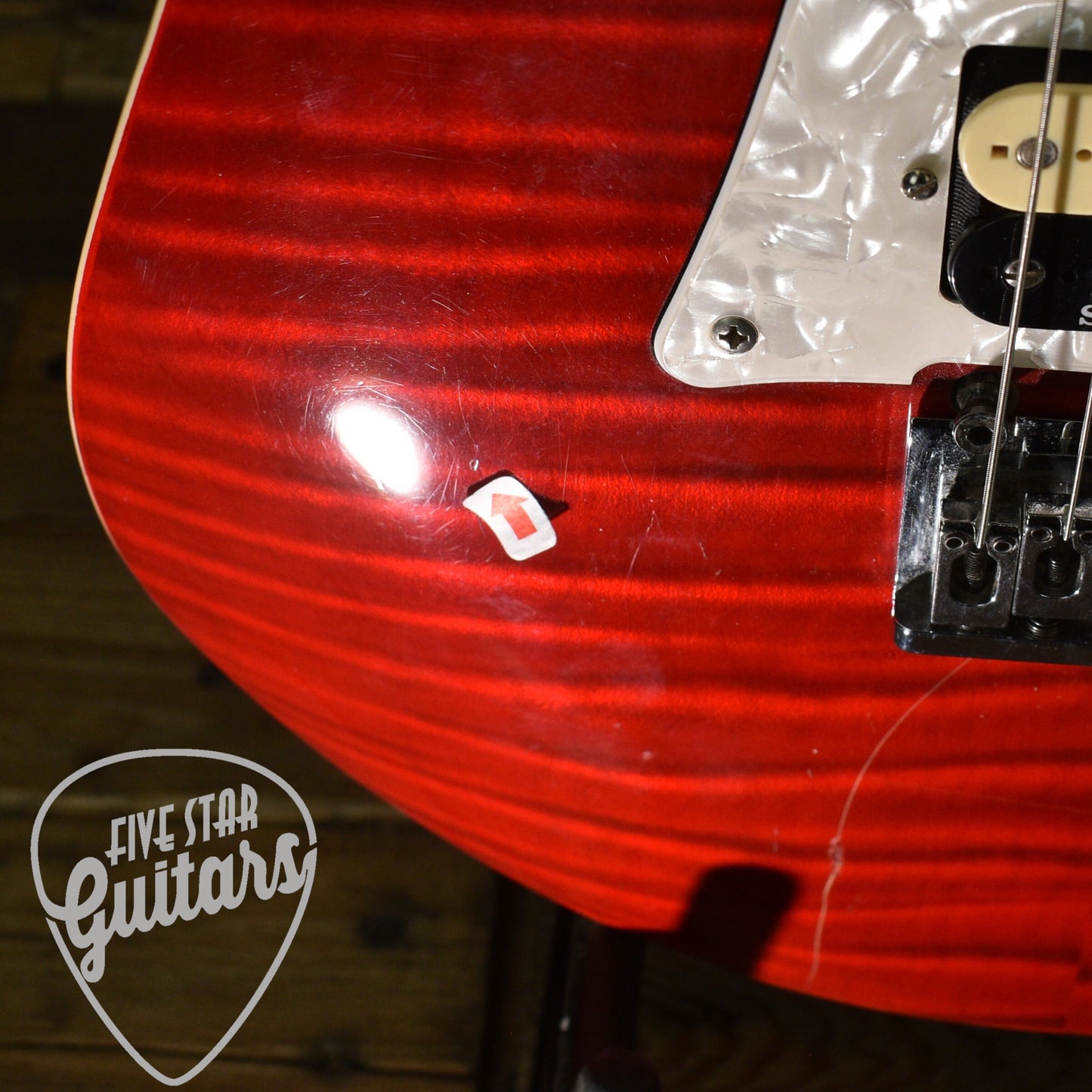 Pre-Owned Ibanez RT650GF - Transparent Red with Hardshell case
