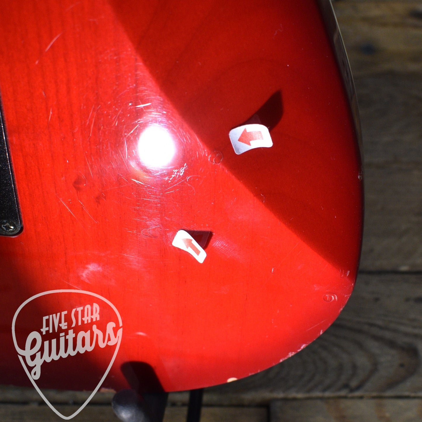 Pre-Owned Ibanez RT650GF - Transparent Red with Hardshell case