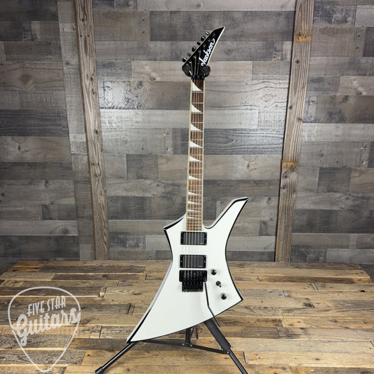 Pre-Owned Jackson X Series Kelly KEXMG - White with Black Bevels with Hard Shell Case