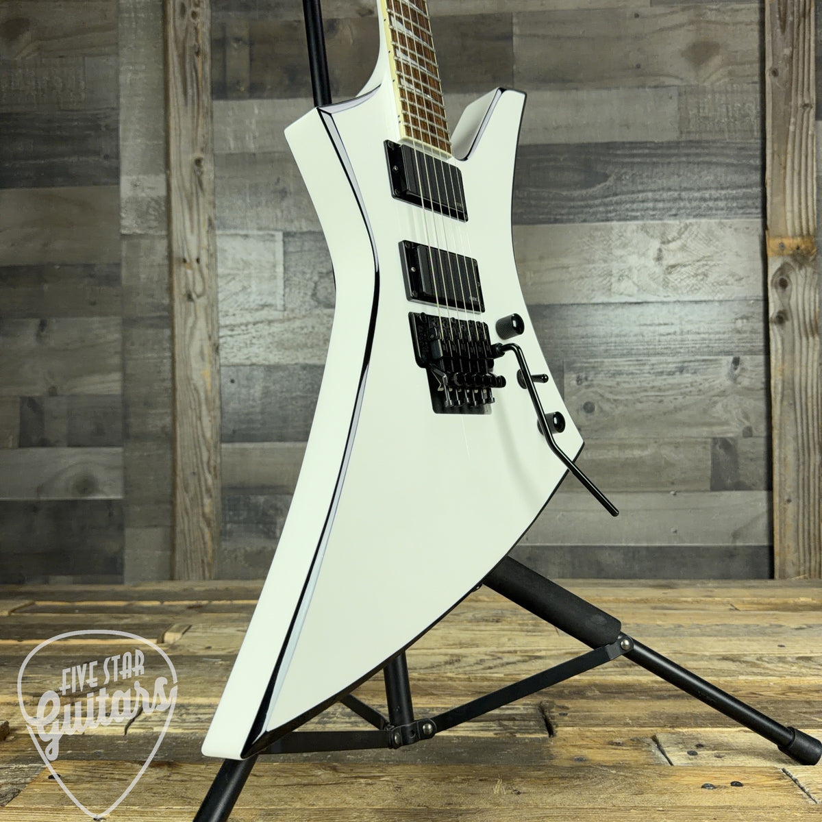 Pre-Owned Jackson X Series Kelly KEXMG - White with Black Bevels with Hard Shell Case