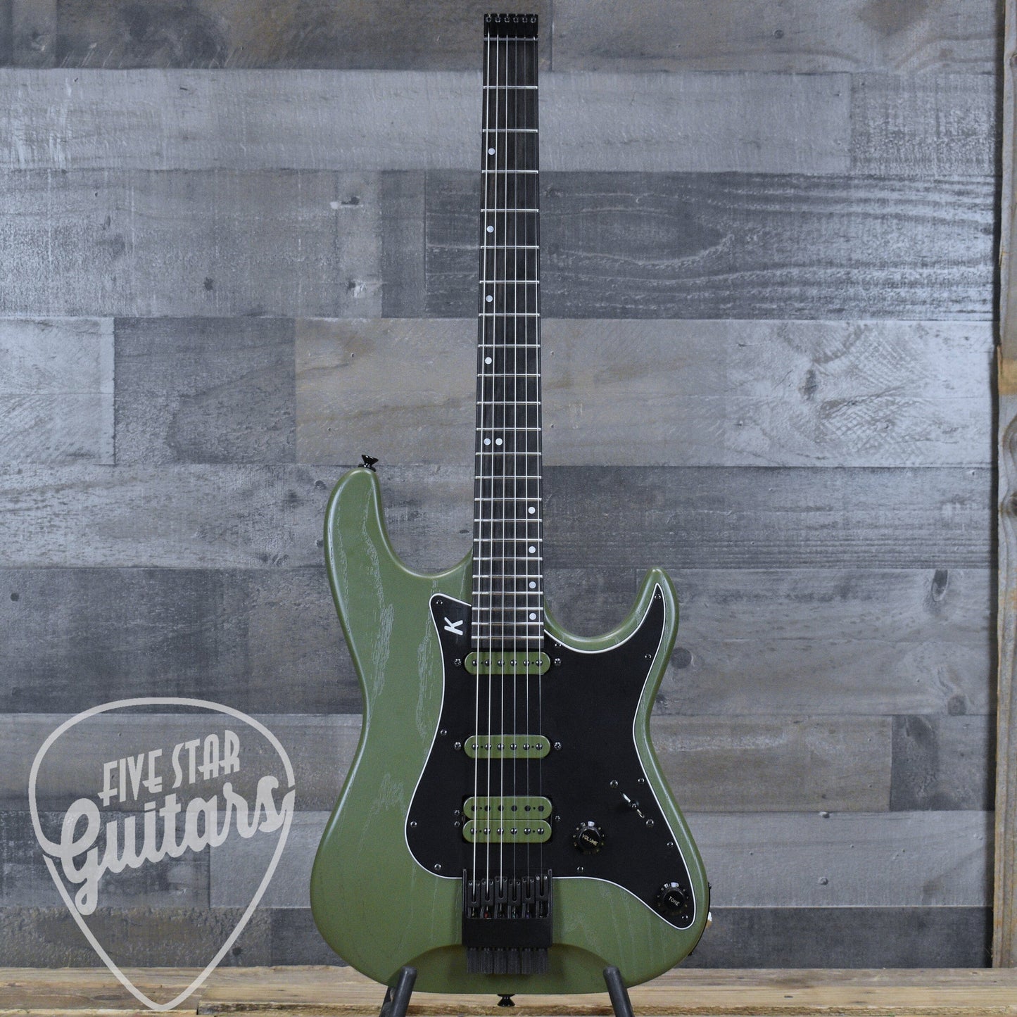 Pre-Owned Kiesel Headless Delos - Olive Drab with Gigbag