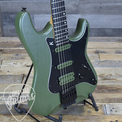 Pre-Owned Kiesel Headless Delos - Olive Drab with Gigbag