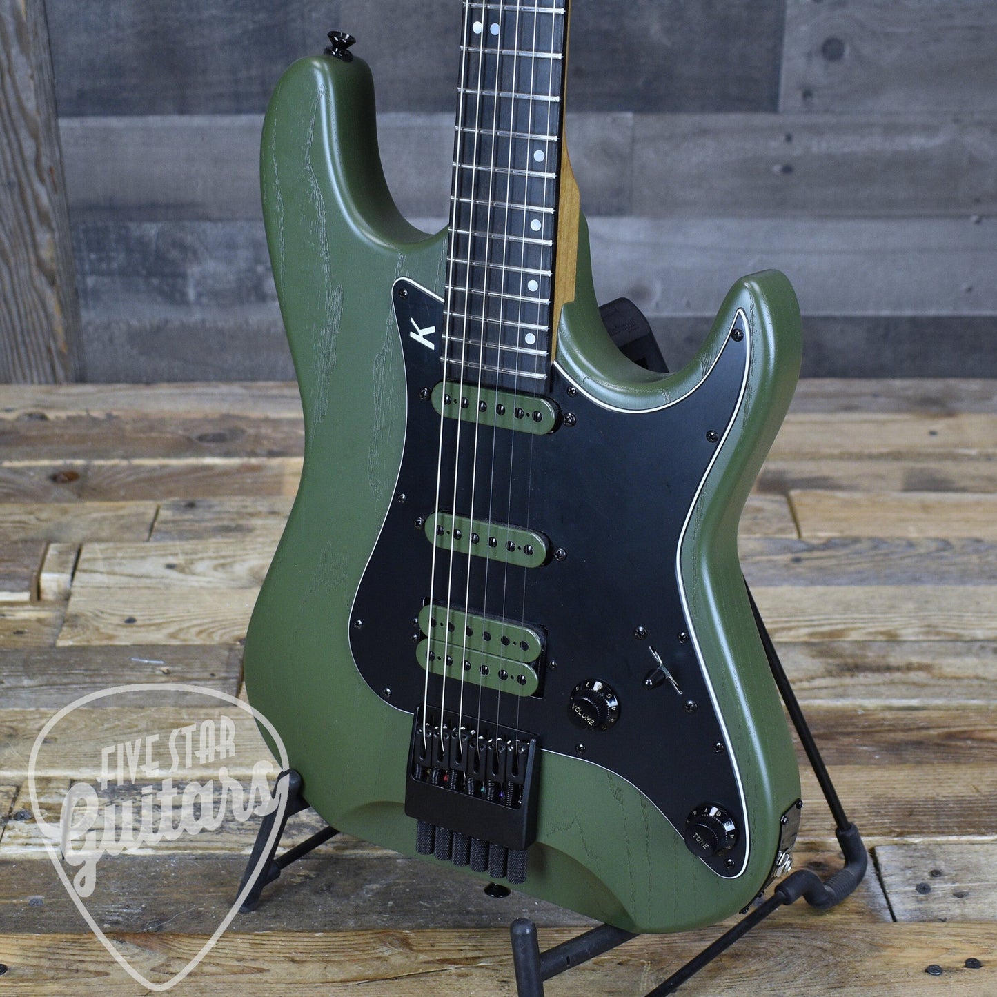 Pre-Owned Kiesel Headless Delos - Olive Drab with Gigbag