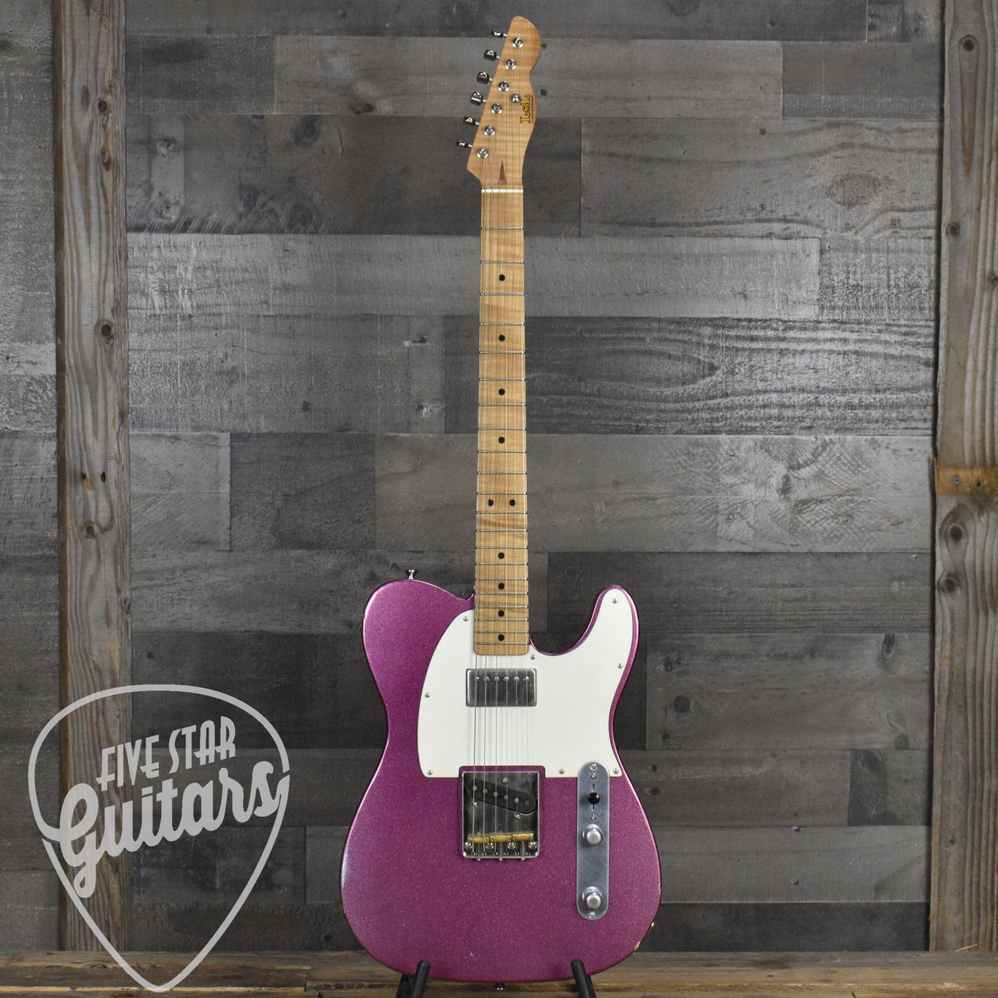 Pre-Owned LsL Instruments Bad Bone 1-Purple Sparkle  Relic with Hardshell Case