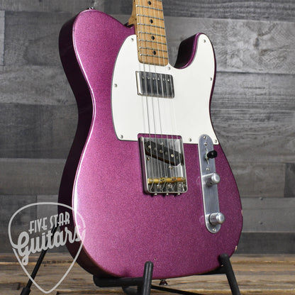 Pre-Owned LsL Instruments Bad Bone 1-Purple Sparkle  Relic with Hardshell Case