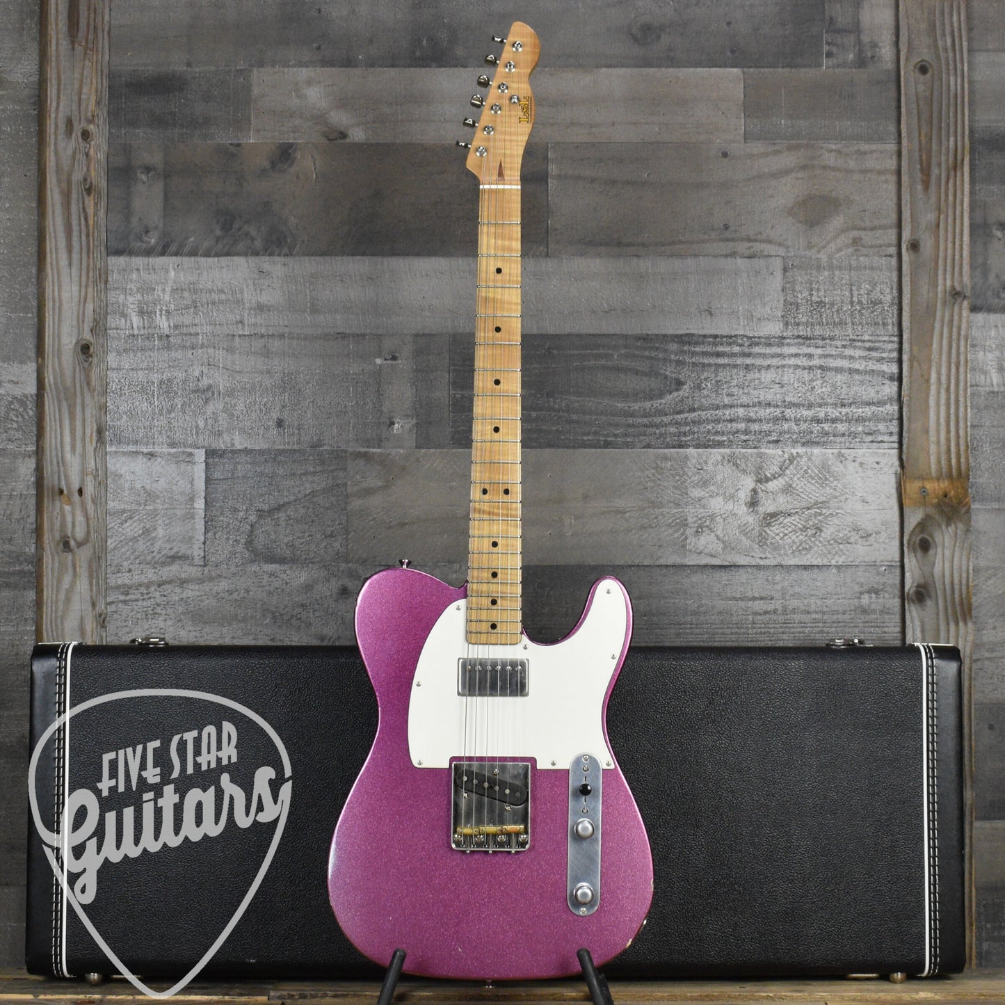 Pre-Owned LsL Instruments Bad Bone 1-Purple Sparkle  Relic with Hardshell Case