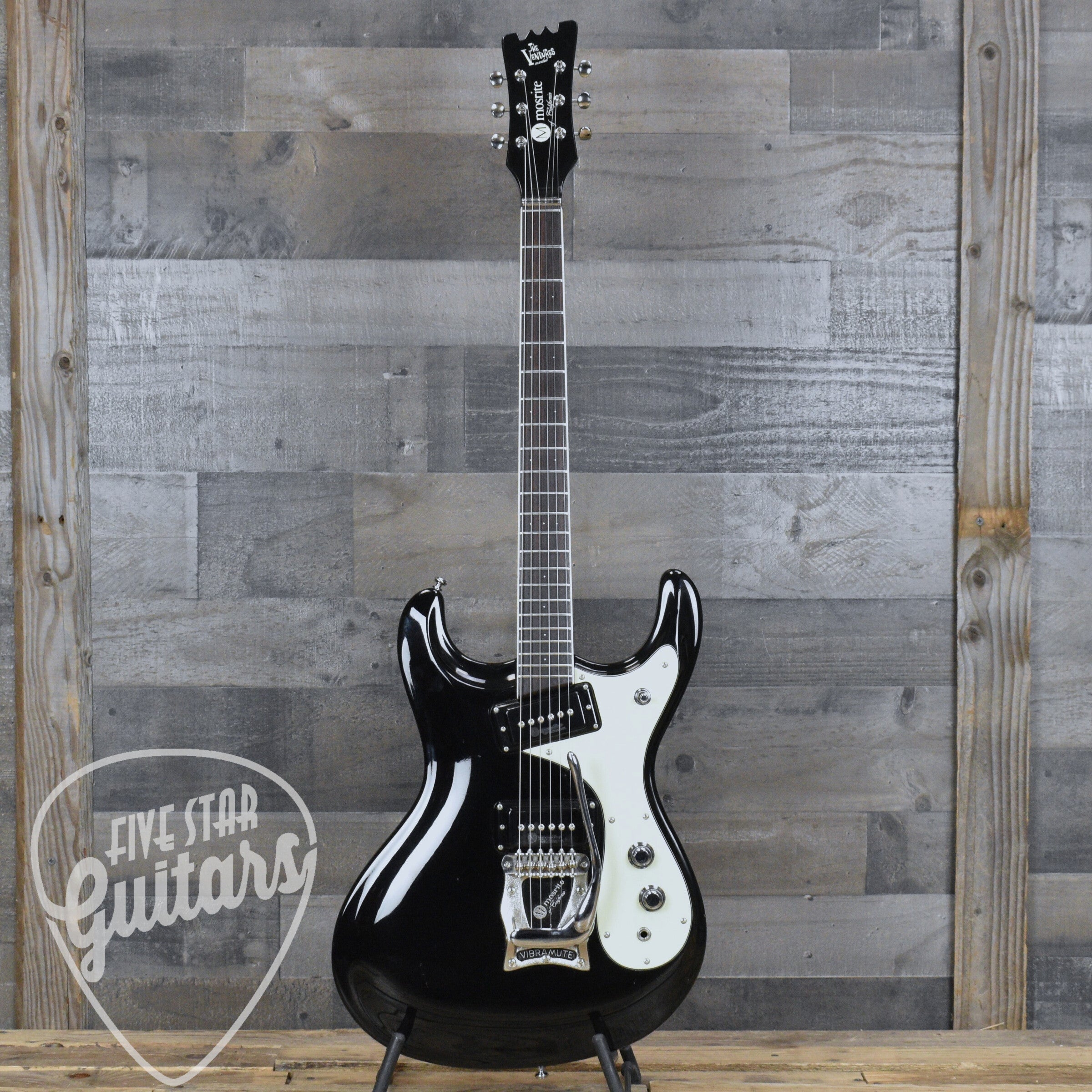 mosriteギター　黒色中古品 Pre-Owned Mosrite Ventures MK 1 1965 Reissue - Black – Five Star