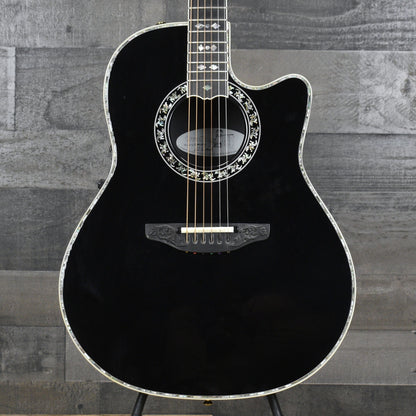 Pre-Owned Ovation 1769 ADII Al DiMeola - Black with Hard Shell Case